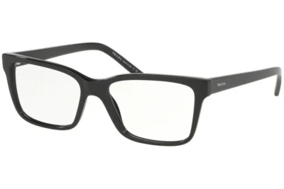 Authentic PRADA Rx Eyeglasses PR 17VV-1AB10 Black w/Demo Lens 54mm *NEW*