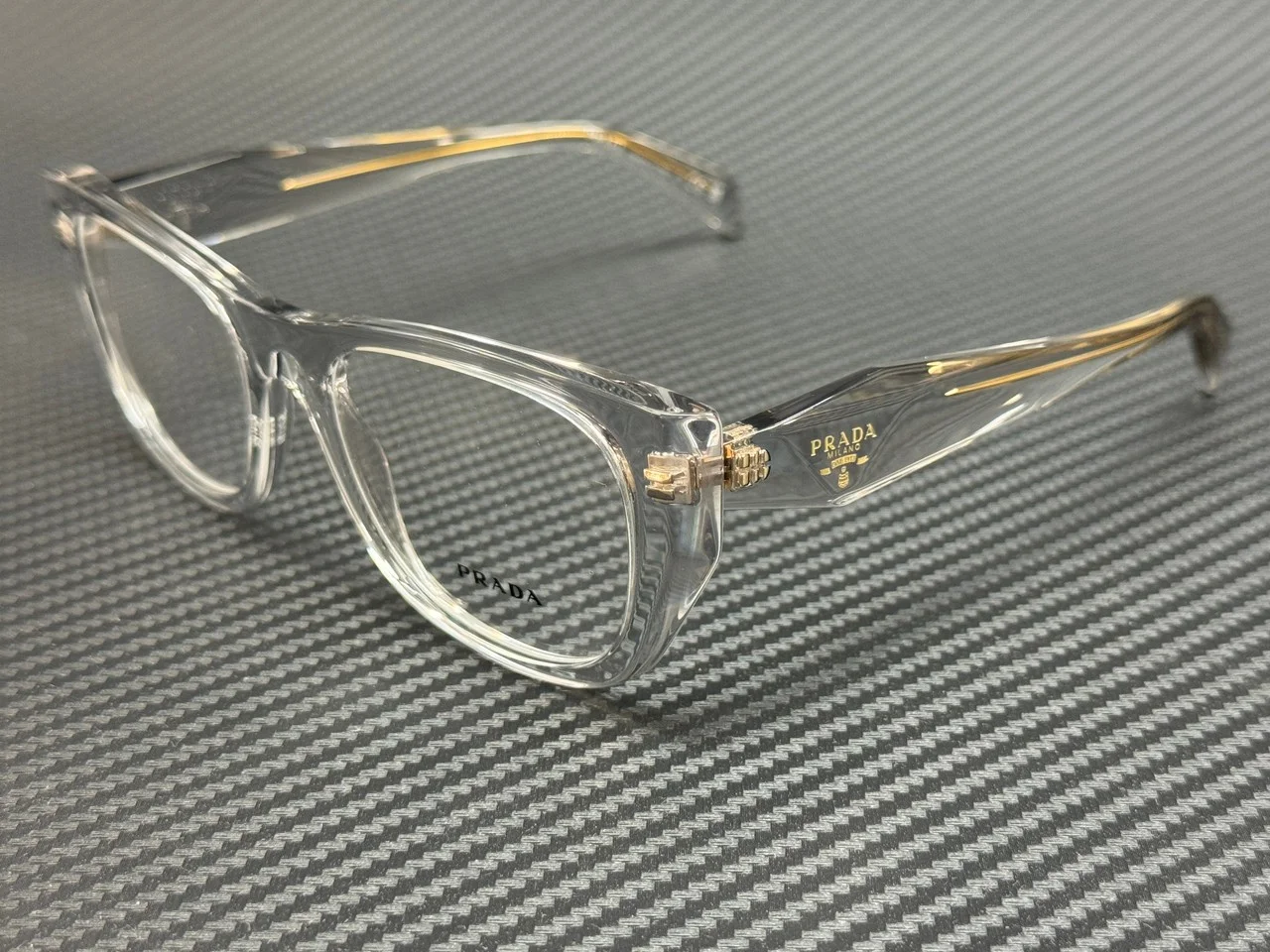 PRADA PR A18V 12R1O1 Transparent Grey Women