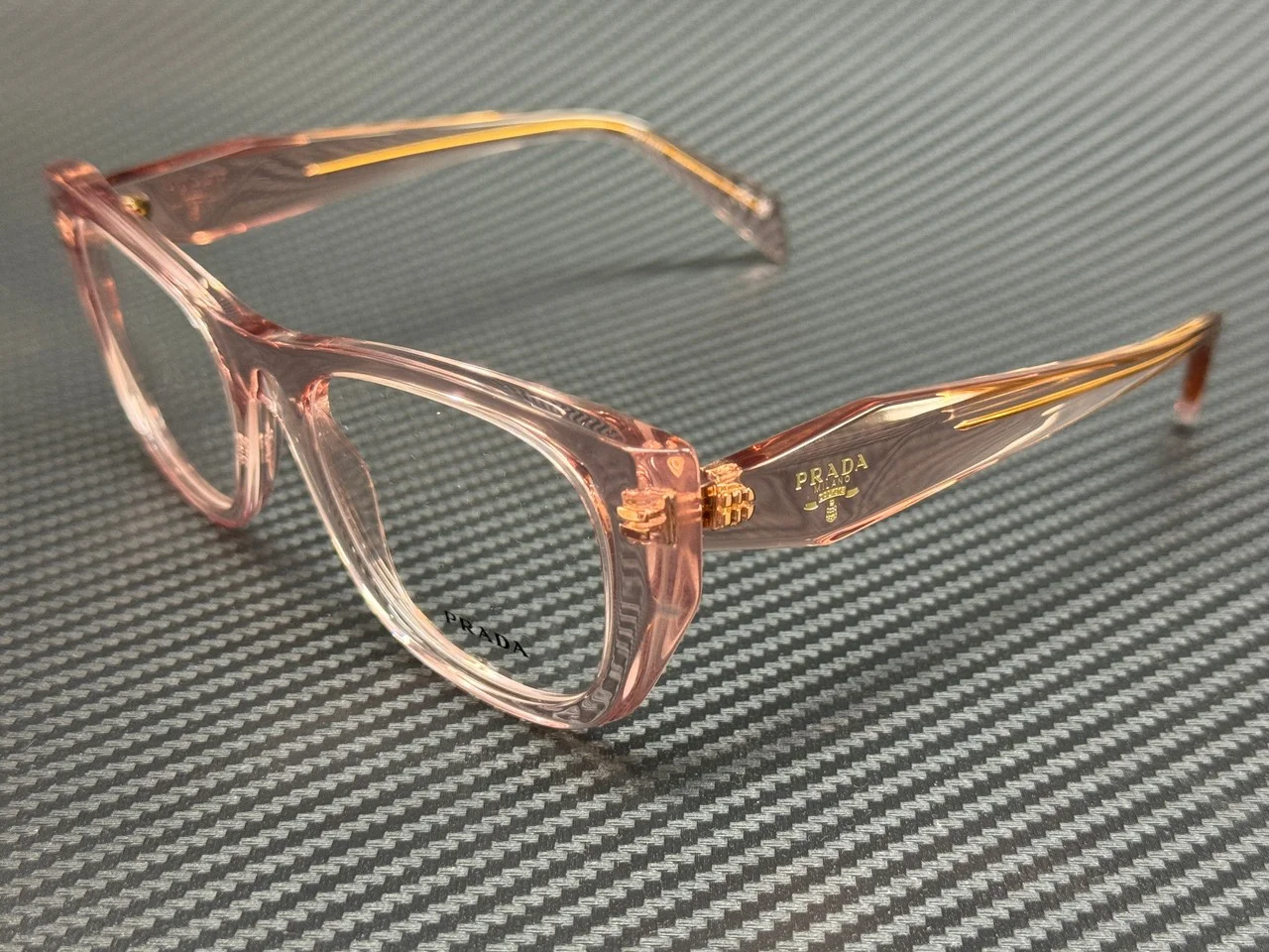 PRADA PR A18V 19Q1O1 Transparent Peach Women