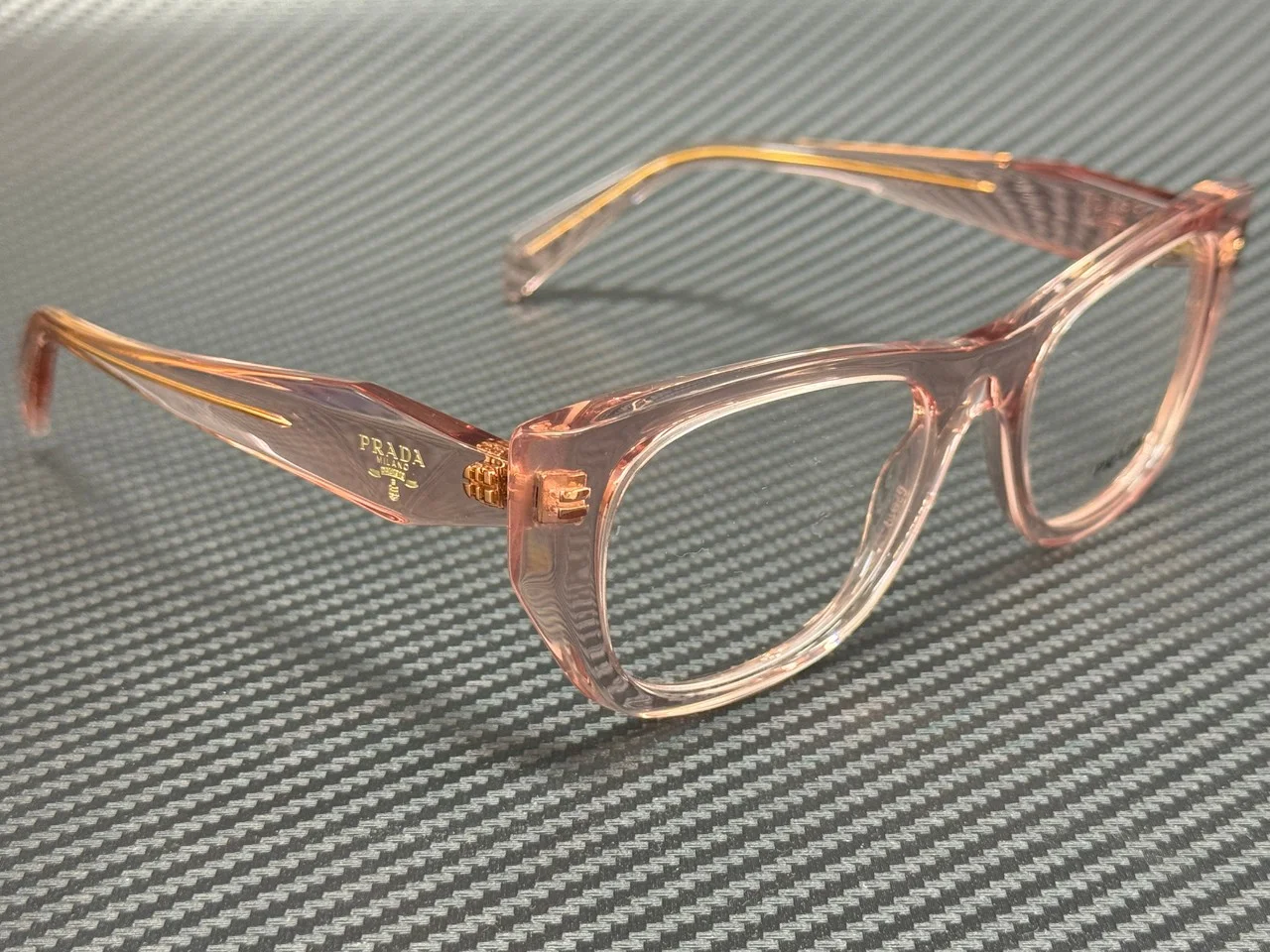 PRADA PR A18V 19Q1O1 Transparent Peach Women 4